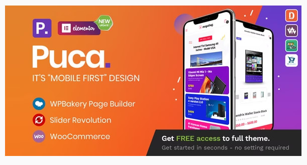 Free WooCommerce Themes: Puca